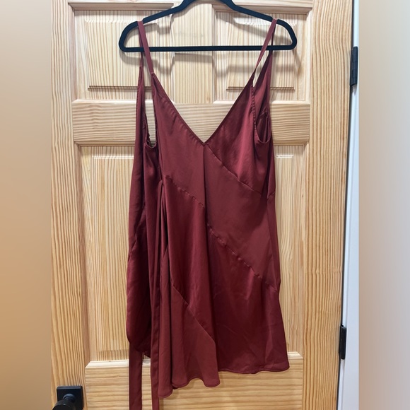 Free people wrap dress in wine - Picture 4 of 5